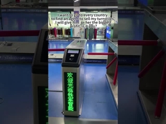 امنیت استریپد چرخ دنده دروازه مانع RFID تشخیص چهره 304 چرخ دنده فولاد ضد زنگ